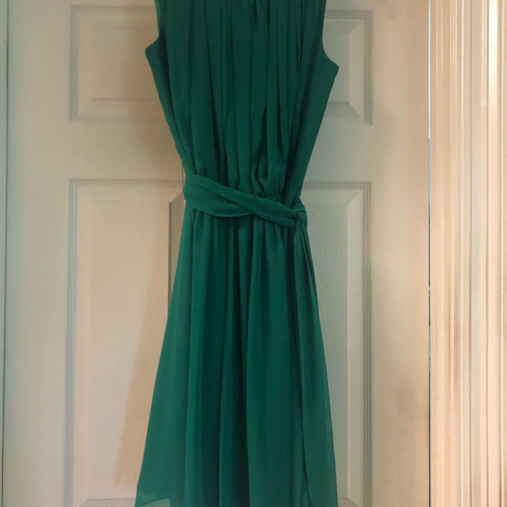 Calvin Klein emerald green cocktail dress